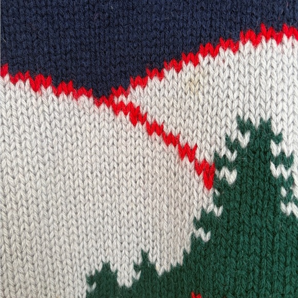 Vintage Trailntoe Trading Co. – Ski Scene – 100% Wool Sweater – Large - Picture 8 of 11